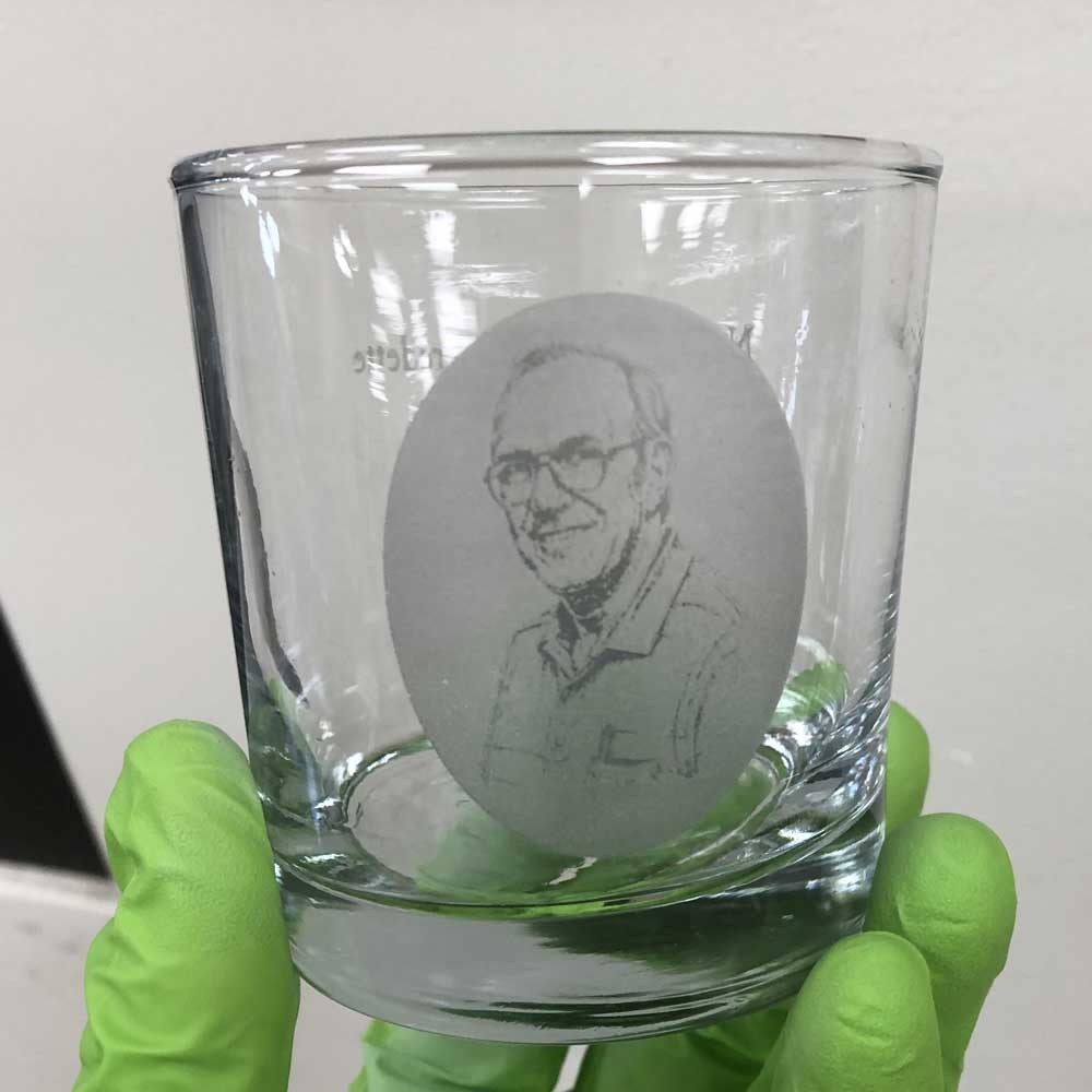Nobby memorial glass